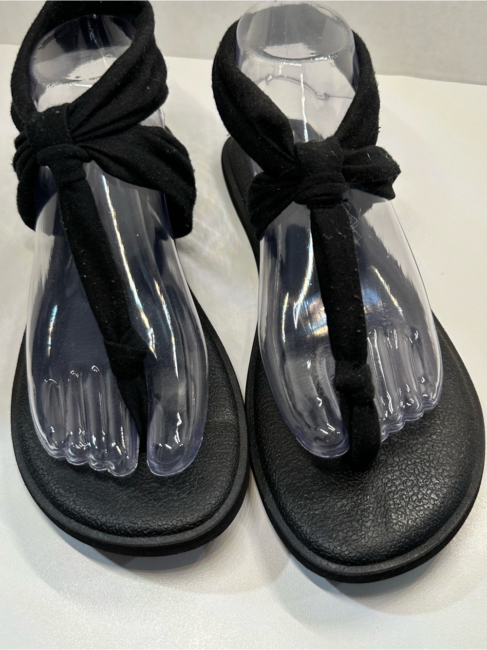 Sanuk Yoga Sling 2 Black Fabric Thong Sandals 8